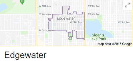 Edgewater Colorado Google Screenshot