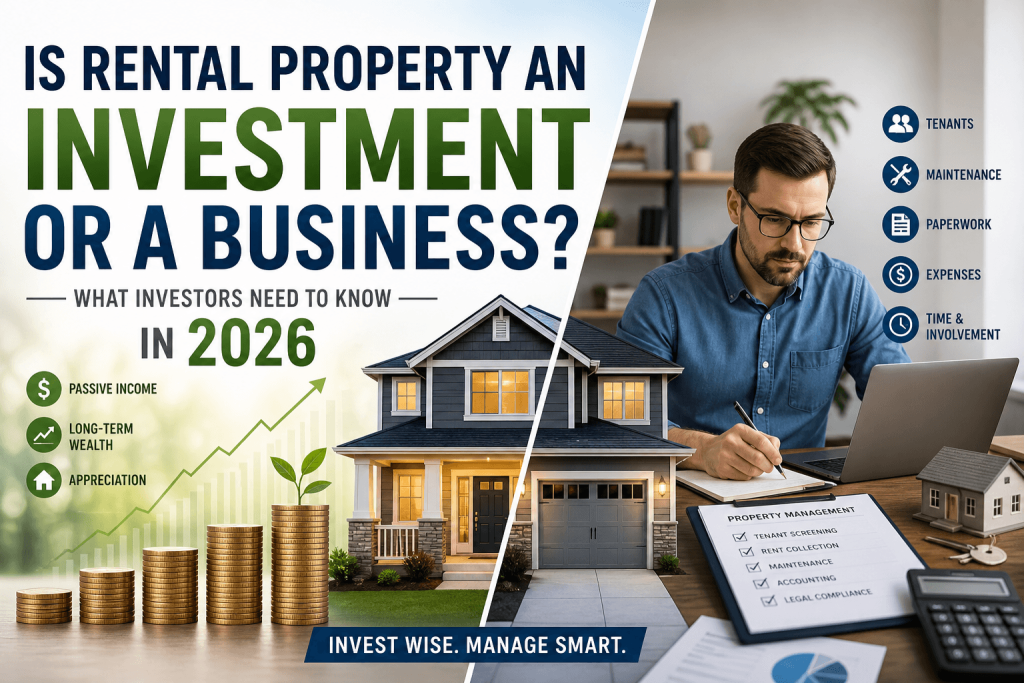 is rental property investment or business