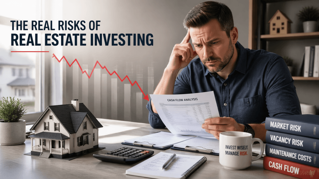 Real Estate Investor assessing the risk of his investment
