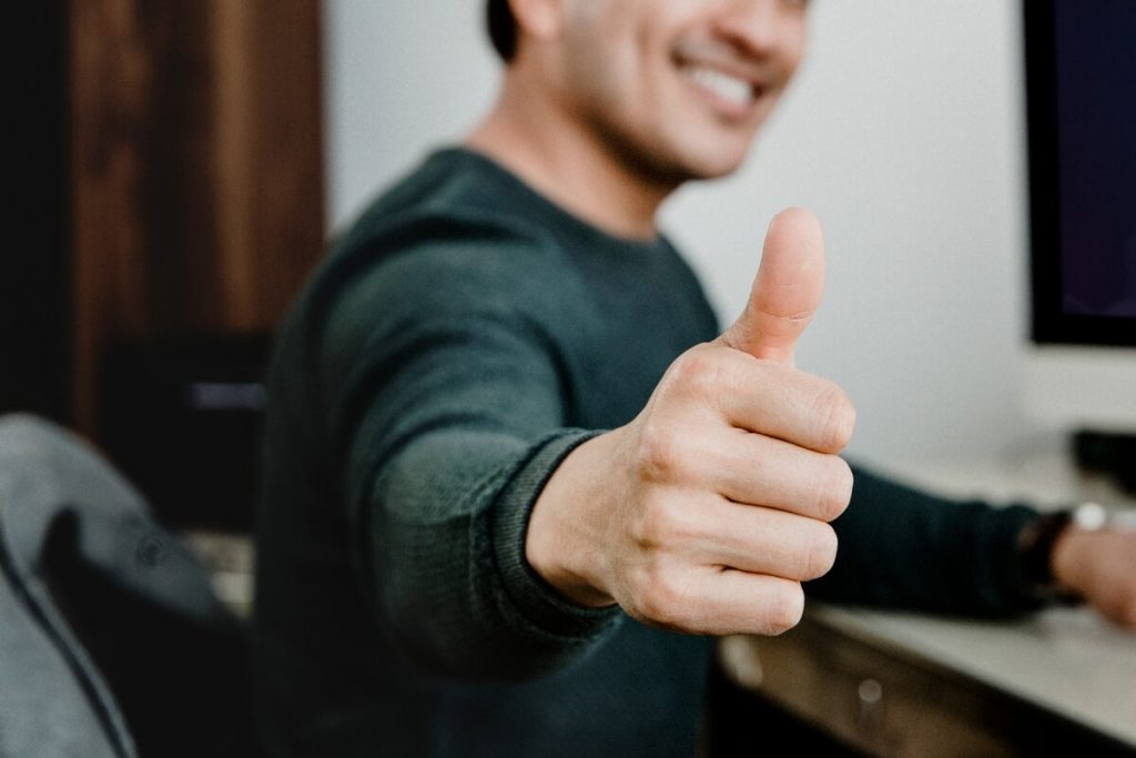 landlord giving thumbs up